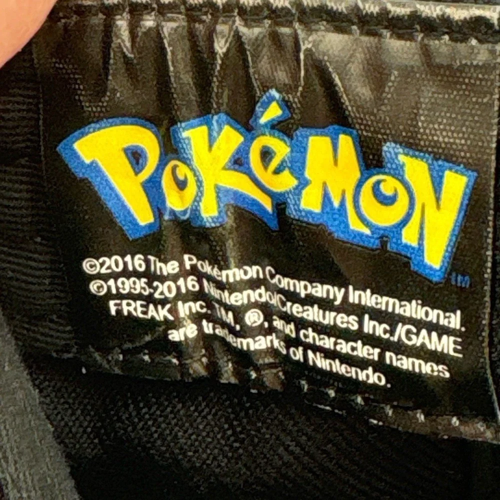 Pokémon Pikachu Black Snapback Hat Embroidered Logo Adjustable Cap